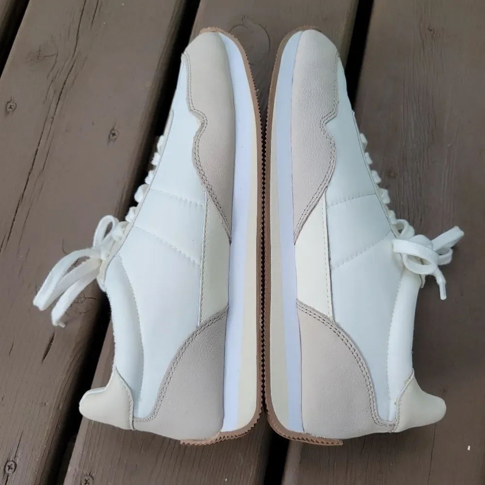 Madewell MWL League Sneakers Washed Nubuck Cloud Linen Multi Athletic Shoes 10.5